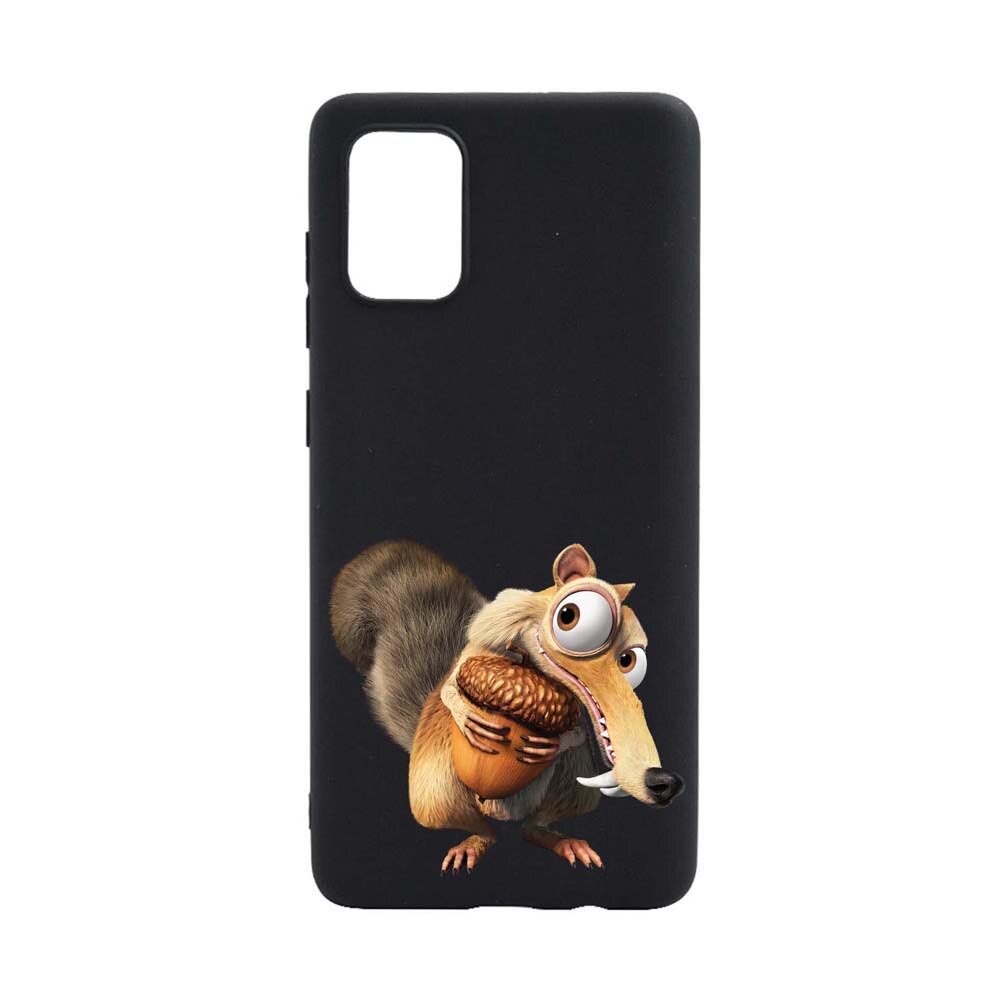 Husa Samsung Galaxy A51, Ice Age Nutty, rezistenta la uzura, anti-alunecare, din silicon Premium, B23