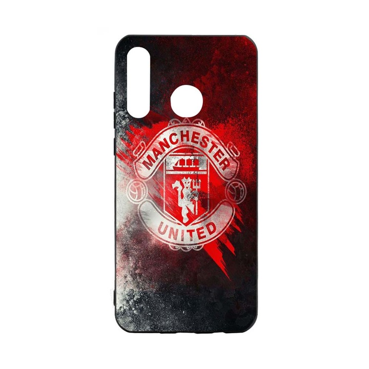 Huawei P30 Lite Manchester United Устойчив на износване противоплъзгащ премиум силиконов калъф B233