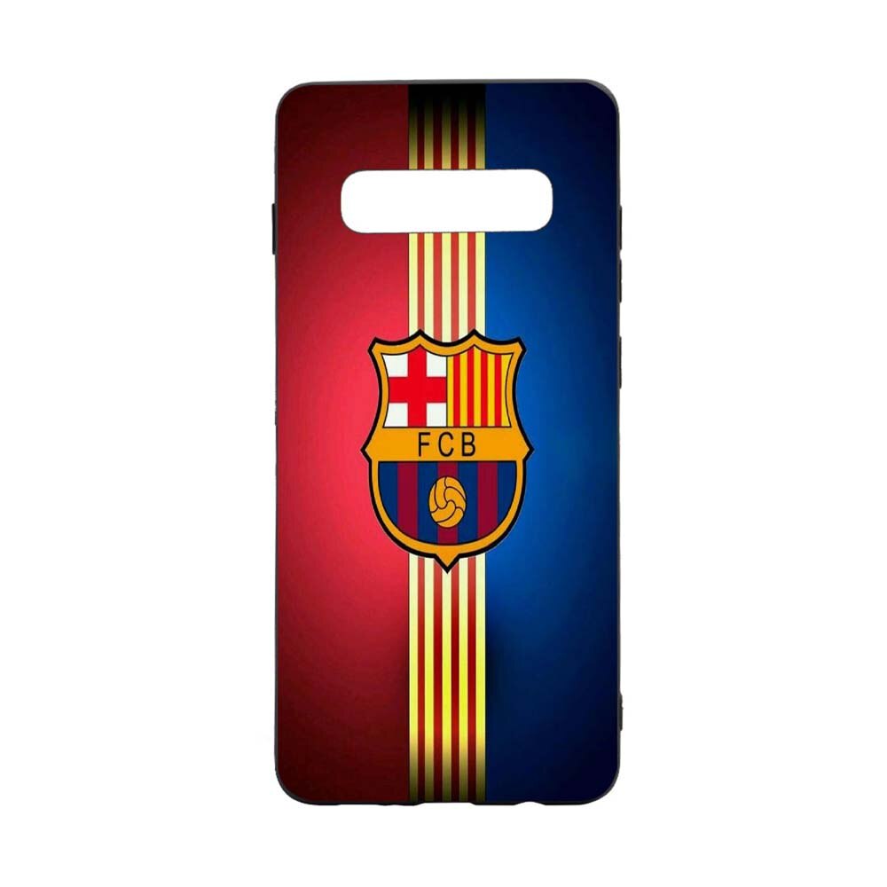 Husa Samsung Galaxy S10 Plus, FC Barcelona, rezistenta la uzura, anti-alunecare, din silicon Premium, B237