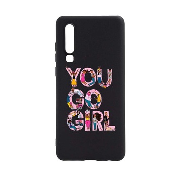 Husa Huawei P30, Girl Power, rezistenta la uzura, anti-alunecare, din silicon Premium, B250 Husa Huawei P30, Girl Power, rezistenta la uzura, anti-alunecare, din silicon Premium, B250