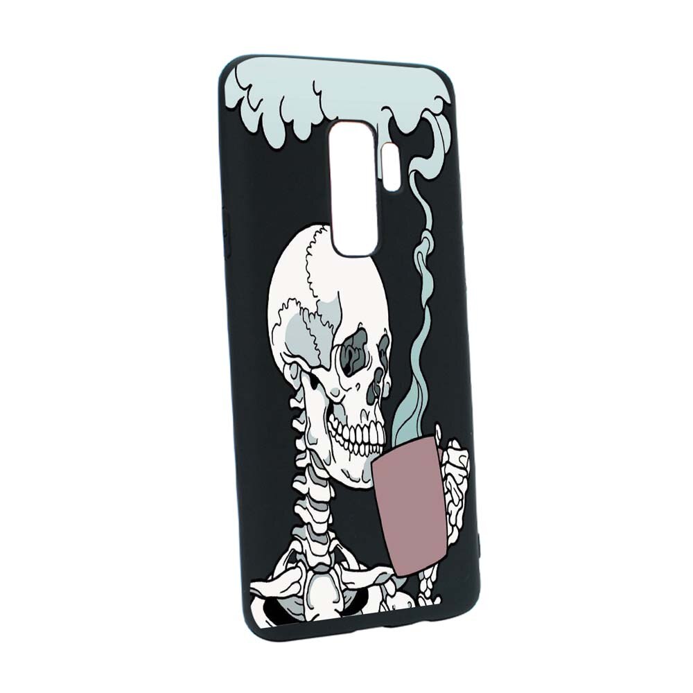 Husa Xiaomi Redmi Note 8 Pro, Thinking Skull, rezistenta la uzura, anti-alunecare, din silicon Premium, B252
