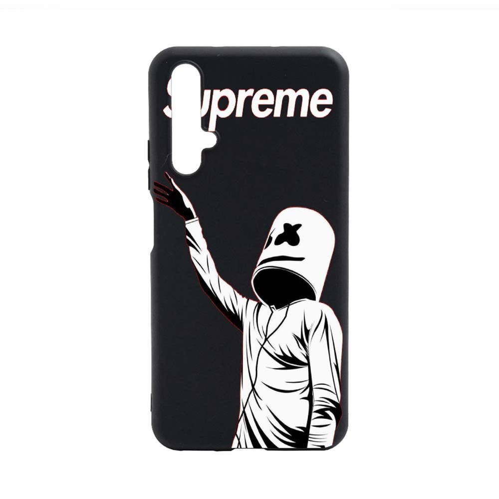 Husa Huawei Nova 5T, Supreme, Marshmello, rezistenta la uzura, anti-alunecare, din silicon Premium, B255