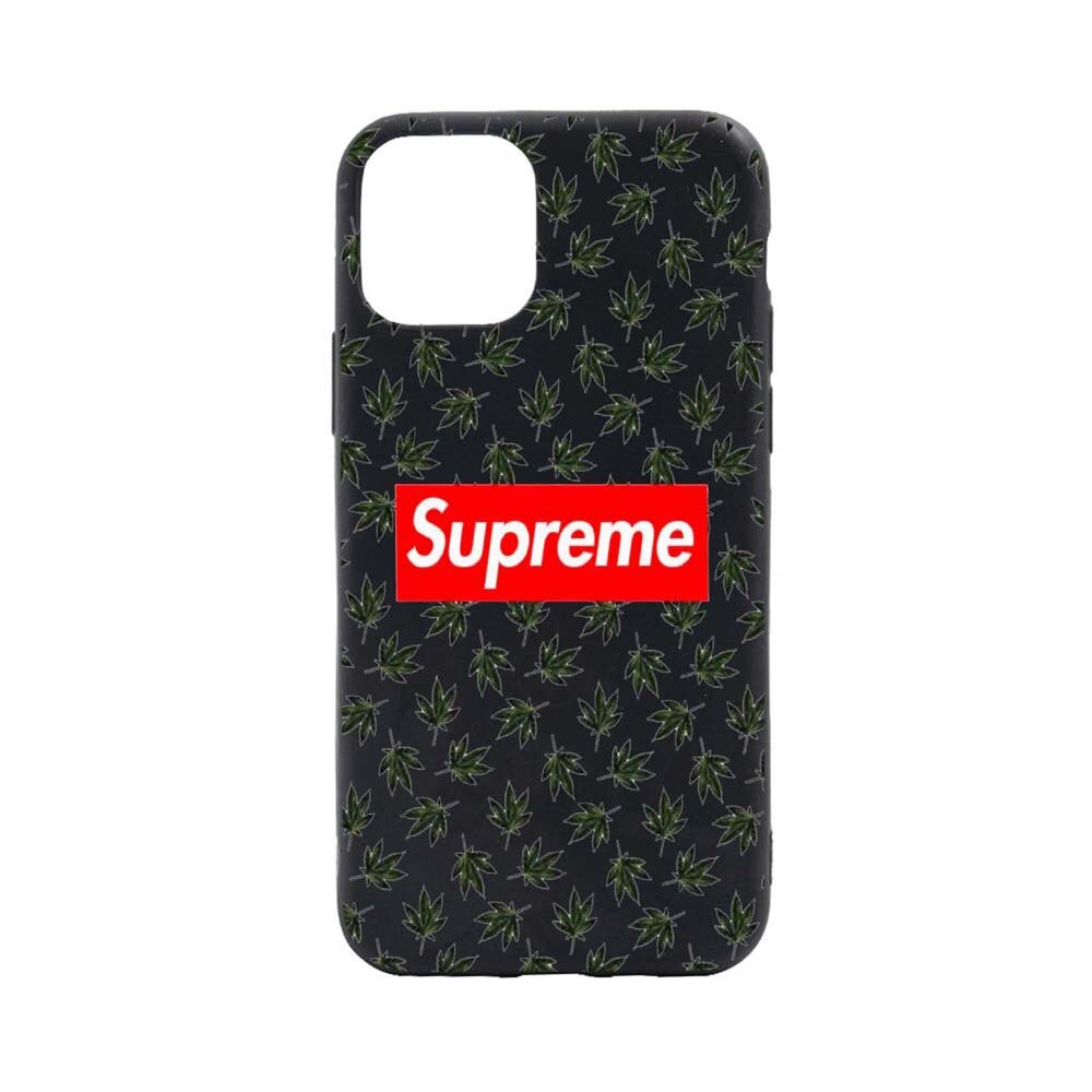 Husa Apple iPhone 11 Pro, Supreme, Cannabis, rezistenta la uzura, anti-alunecare, din silicon Premium, B263
