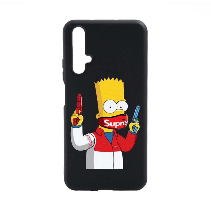 Кейс BestCase, За Huawei Nova 5T, Supreme, The Simpsons, Устойчив на износване, Противоплъзгащ се, Силикон, B270