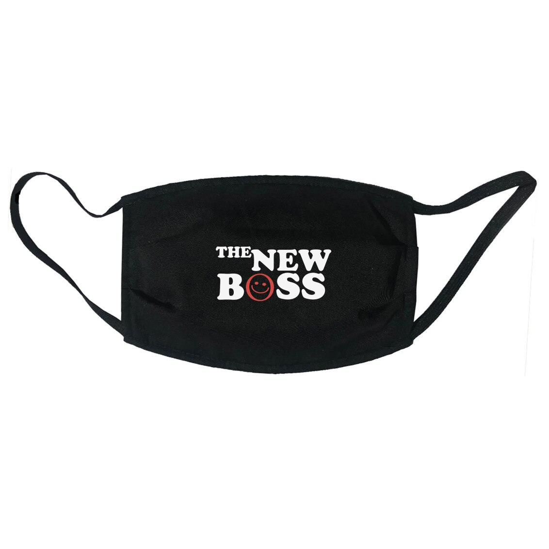 Masca personalizata reutilizabila, pentru copii 9-12 ani, din material textil, cu imprimeu ”The new boss