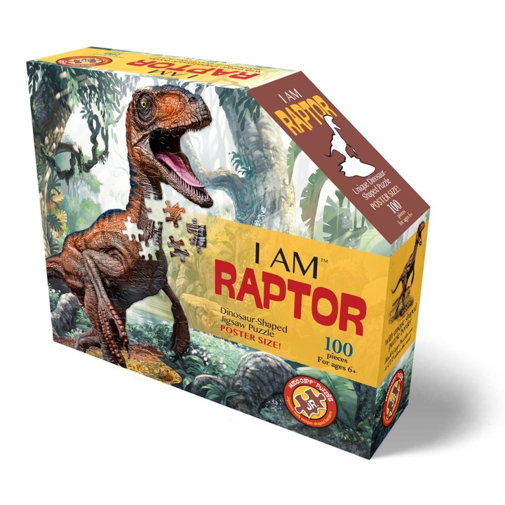 WOW Puzzle Junior Raptor, 100 db-os