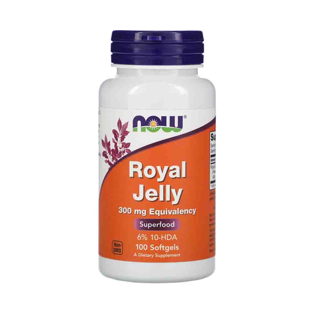 Laptisor de Matca, Royal Jelly, 300mg Now Foods, 100 gelule