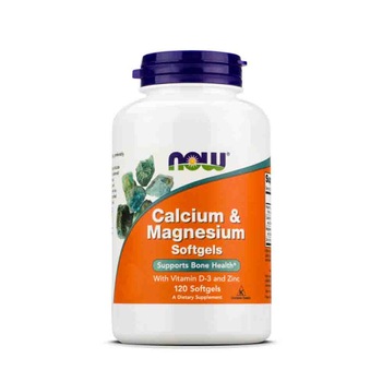 Magneziu Calciu Zinc si Vitamina D3, Now Foods, 120 capsule lichide Magneziu Calciu Zinc si Vitamina D3, Now Foods, 120 capsule lichide