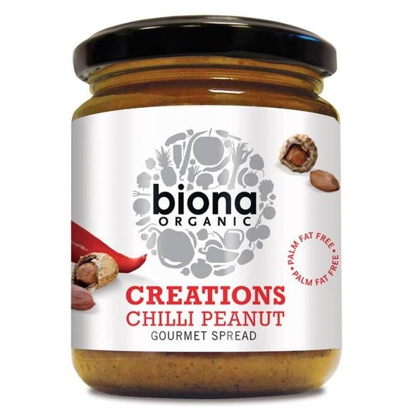 Crema Tartinabila cu Arahide si Chilli Bio 250 grame Biona