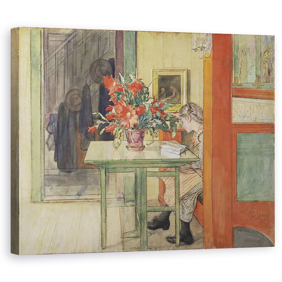 Tablou canvas - Carl Larsson - Lisbeth citeste, 40 x 50 cm