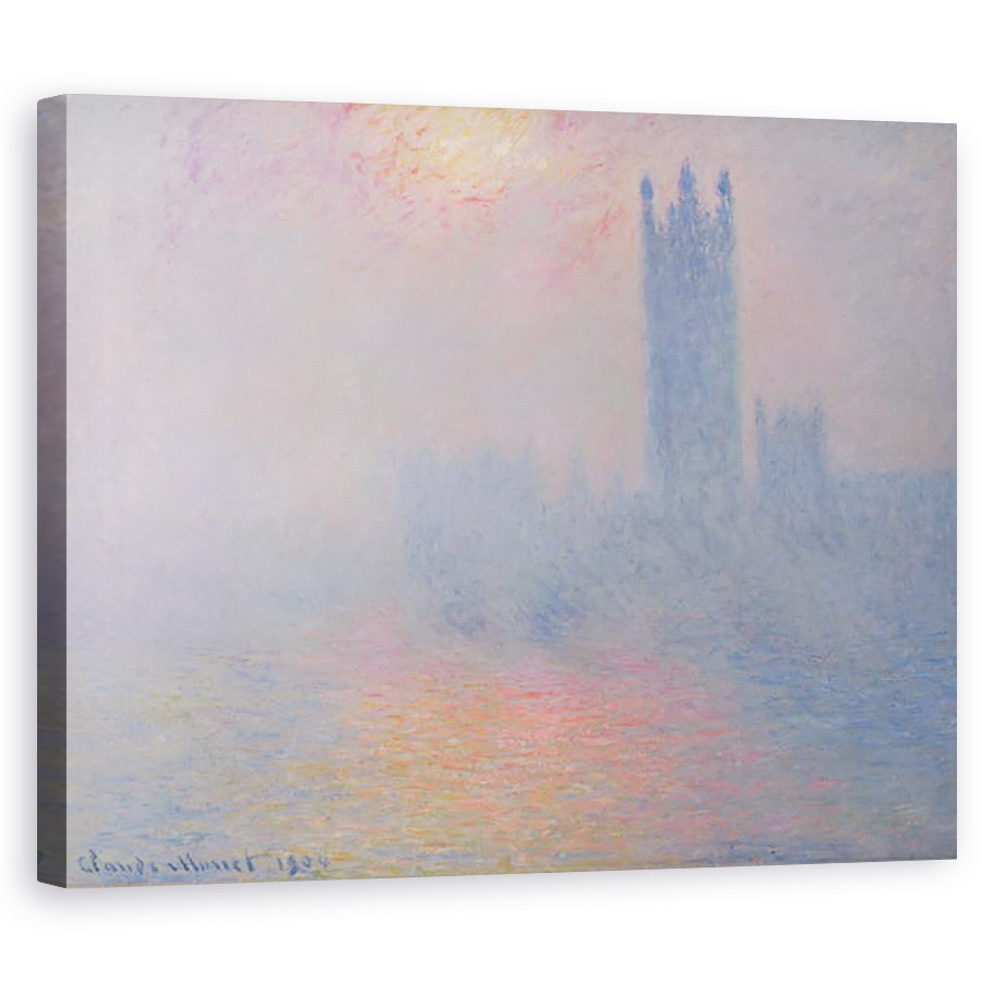 Tablou canvas - Claude Monet - Casele Parlamentului I, Londra, 40 x 50 cm