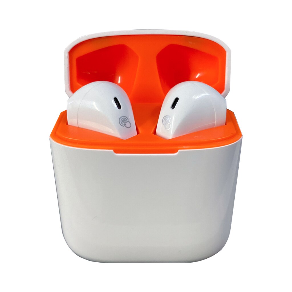 Casti Bluetooth Wireless, TWS, compatibile iOS si Android, Touch Control, Bluetooth 5.0, albe