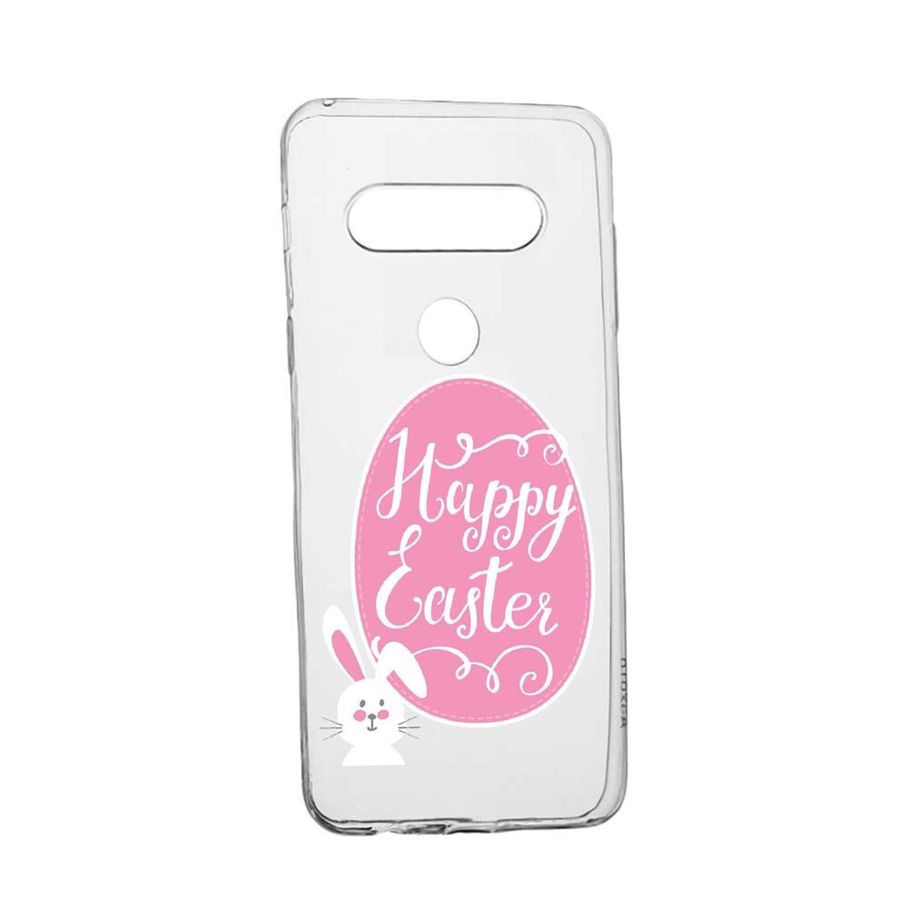 Husa Happy Easter, pentru LG K40S, rezistenta la uzura, anti-alunecare, din silicon Premium, 689