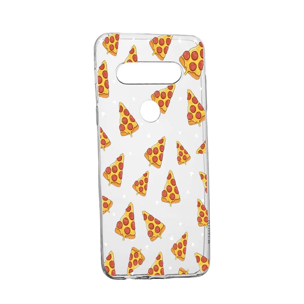 Husa Pizza, pentru LG K61, rezistenta la uzura, anti-alunecare, din silicon Premium, 665