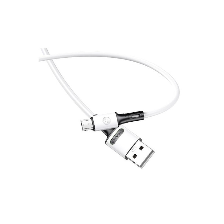 USAMS U52 microUSB 2A Fast Charge kábel 1m fehér SJ435USB01 (US-SJ435)