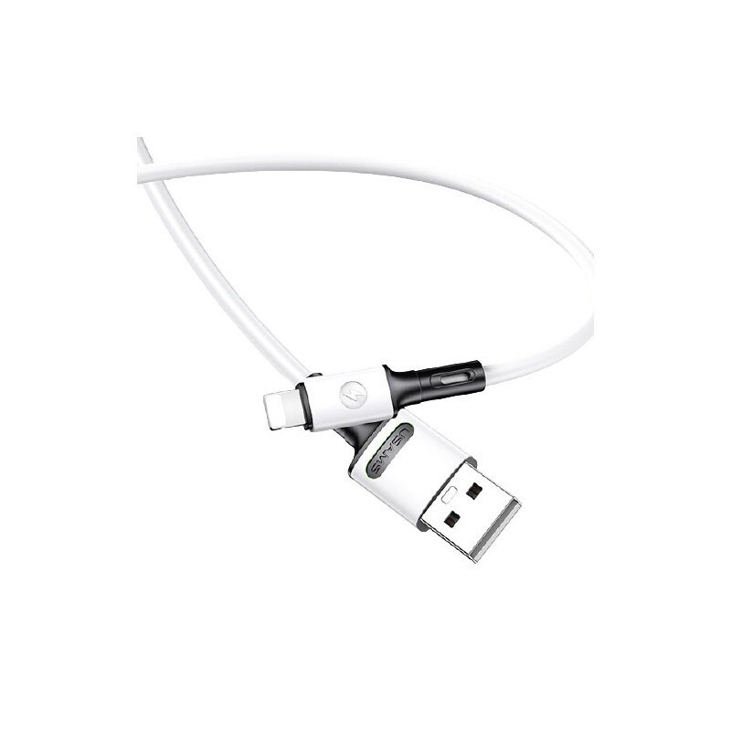Cablu Date / Incarcare Usams U51 2a Fast Charge Mufa Lightning , alb -sj434usb01