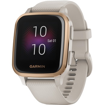 Ceas smartwatch Garmin Venu Sq, Music Edition, Light Sand/Rose Gold Ceas smartwatch Garmin Venu Sq, Music Edition, Light Sand/Rose Gold