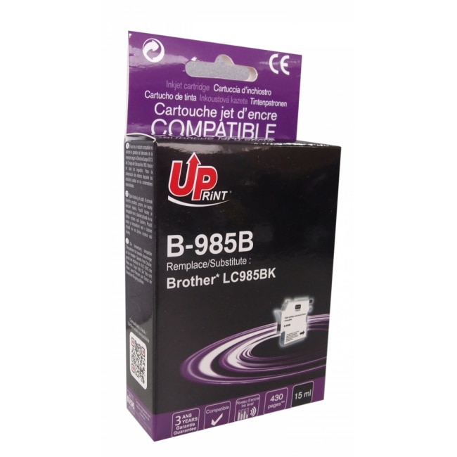 Cartus de cerneala UPRINT LC985, BROTHER, Negru