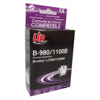 Cartus de cerneala UPRINT LC980/1100 BROTHER, Negru Cartus de cerneala UPRINT LC980/1100 BROTHER, Negru