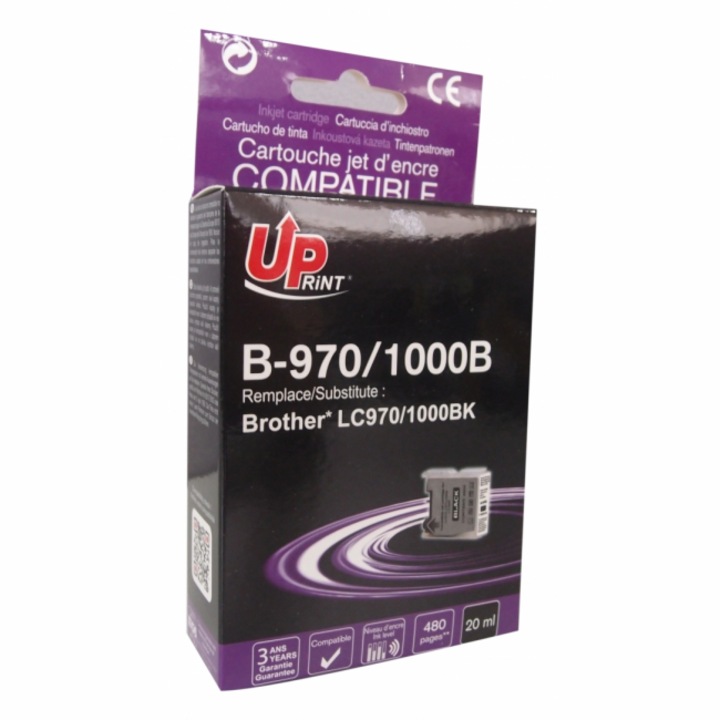 Uprint LC970 tintapatron, Brother, fekete