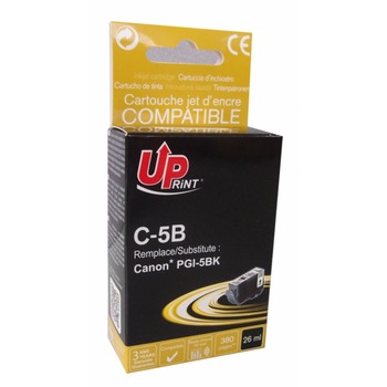 Cartus de cerneala UPRINT PGI-5 CANON, cu chip, Negru Cartus de cerneala UPRINT PGI-5 CANON, cu chip, Negru
