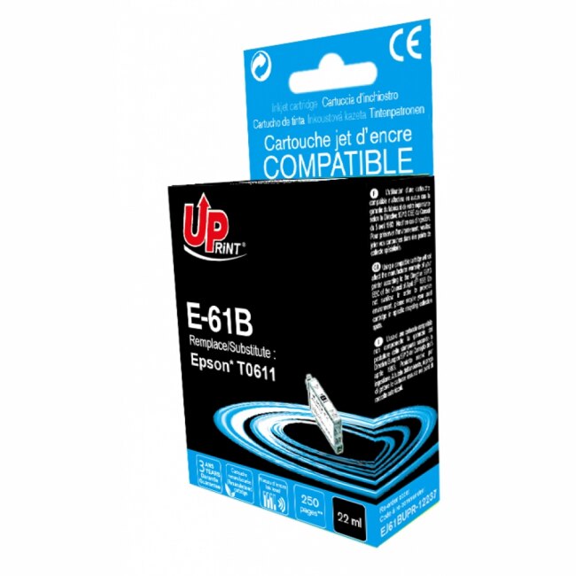 Cartus de cerneala UPRINT T0611 EPSON, Negru