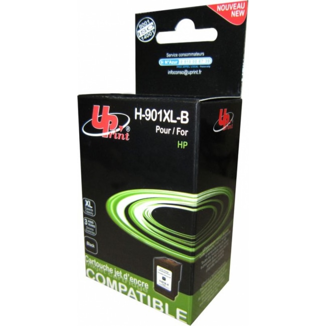 Cartus de cerneala UPRINT CC654A HP, Negru