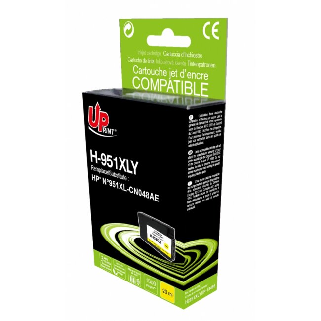 Cartus de cerneala UPRINT CN048AE HP, Galben
