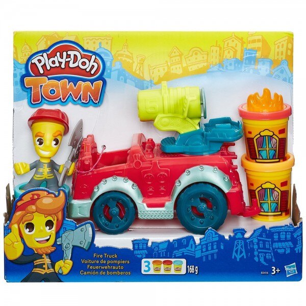 Set plastilina Play-Doh Town Masina de pompieri
