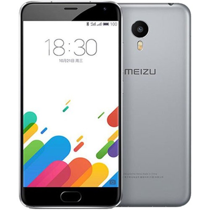 Telefon mobil Meizu Metal M57A, Dual Sim, 16GB, 4G, Negru