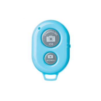 Telecomanda Bluetooth, Kabelwelt GKWHRss04-02, compatibila Android si IOS, Albastra Telecomanda Bluetooth, Kabelwelt GKWHRss04-02, compatibila Android si IOS, Albastra