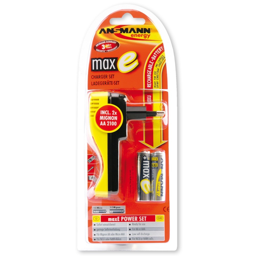 Incarcator Ansmann maxE PowerSet 2XR6 2100 mAh