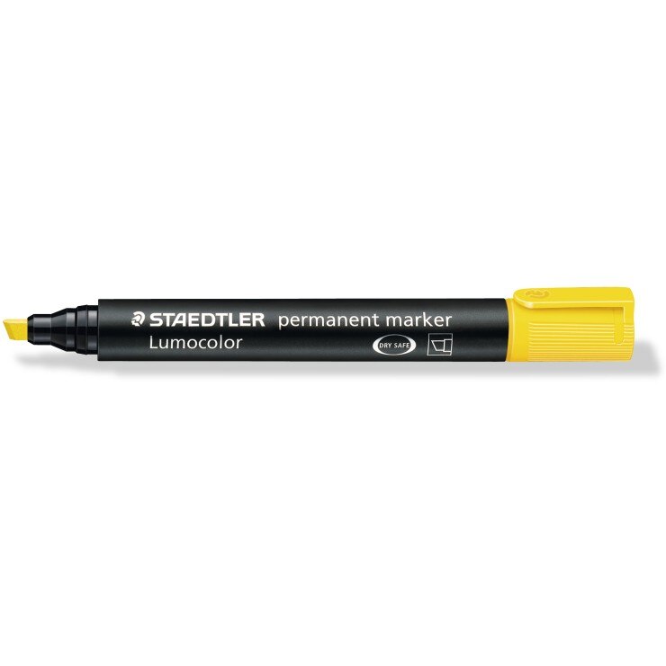 Marker permanent Staedtler Lumocolor varf tesit ST-350-Galben