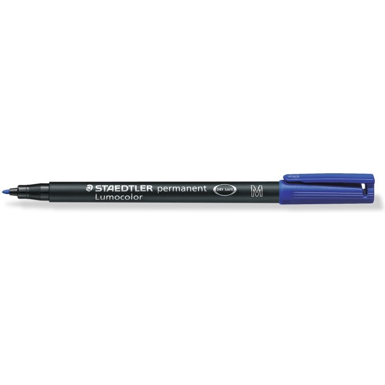Marker permanent Staedtler Lumocolor albastru M 1.0mm ST3179