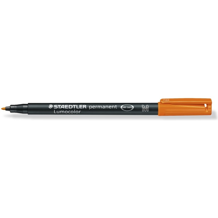 Marker permanent Staedtler Lumocolor orange M 1.0mm ST3179