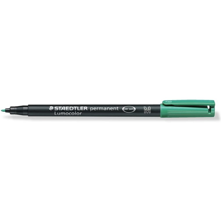 Marker permanent Staedtler Lumocolor verde M 1.0mm ST3179