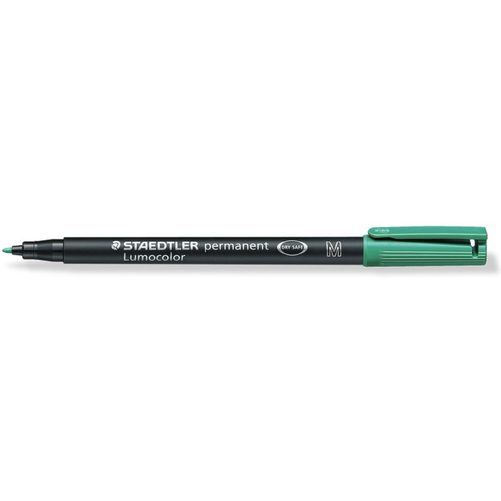 Marker permanent Staedtler Lumocolor verde M 1.0mm ST3179