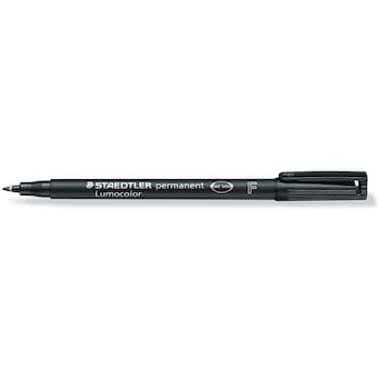 Marker permanent Staedtler Lumocolor negru F 0.6mm ST-318-9 Marker permanent Staedtler Lumocolor negru F 0.6mm ST-318-9