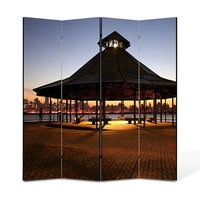 paravan 4 piese premium heartwork truecolor foisor si apus panza pe cadru de lemn decoratiuni moderne pentru casa 4 panouri de 45x150 180 x 150 cm imagen 43_0_
0