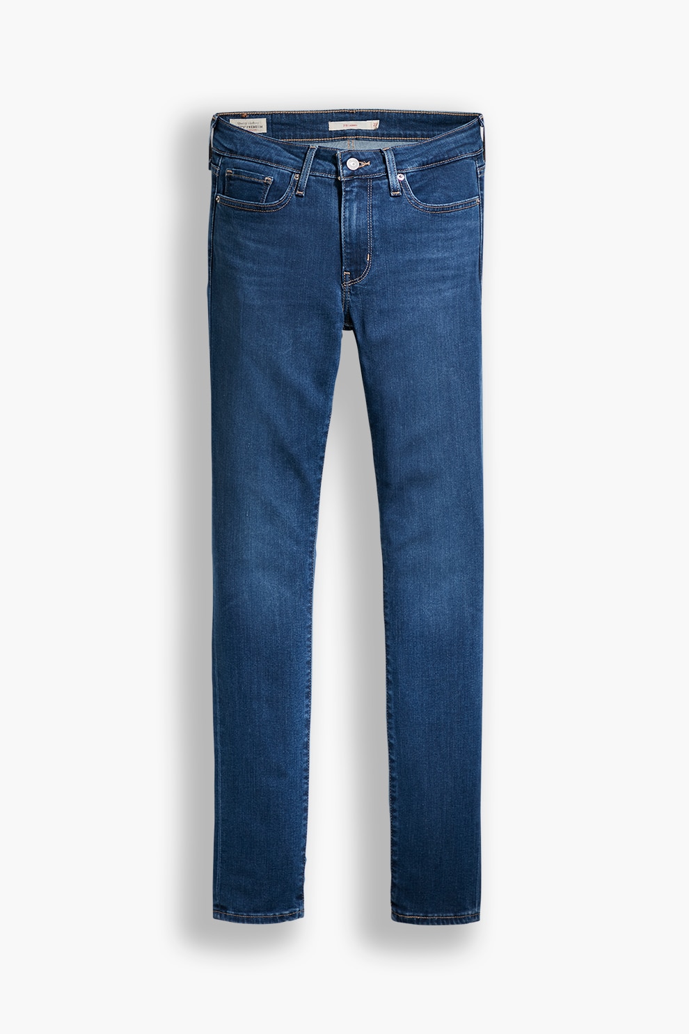 Levi's, Blugi skinny din amestec de lyocell 711®, Bleumarin/Alb optic