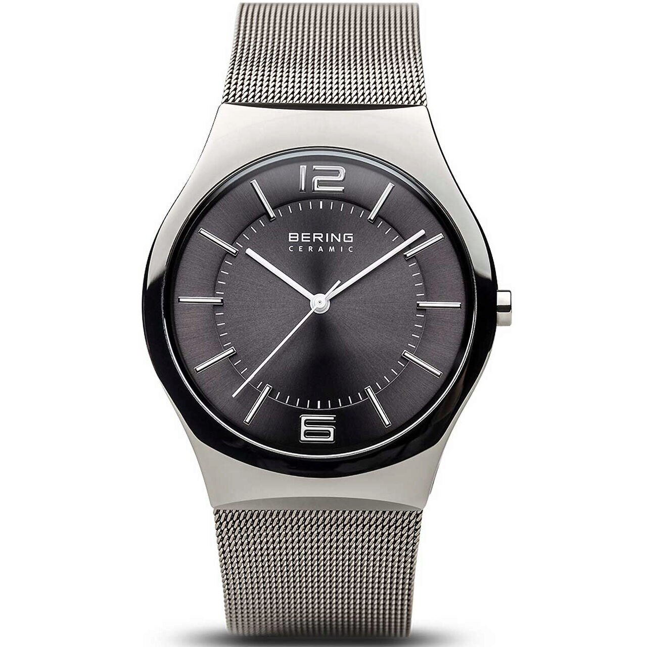 Ceas barbatesc Bering 32039-309, Quartz, 39mm, 3ATM, Argintiu