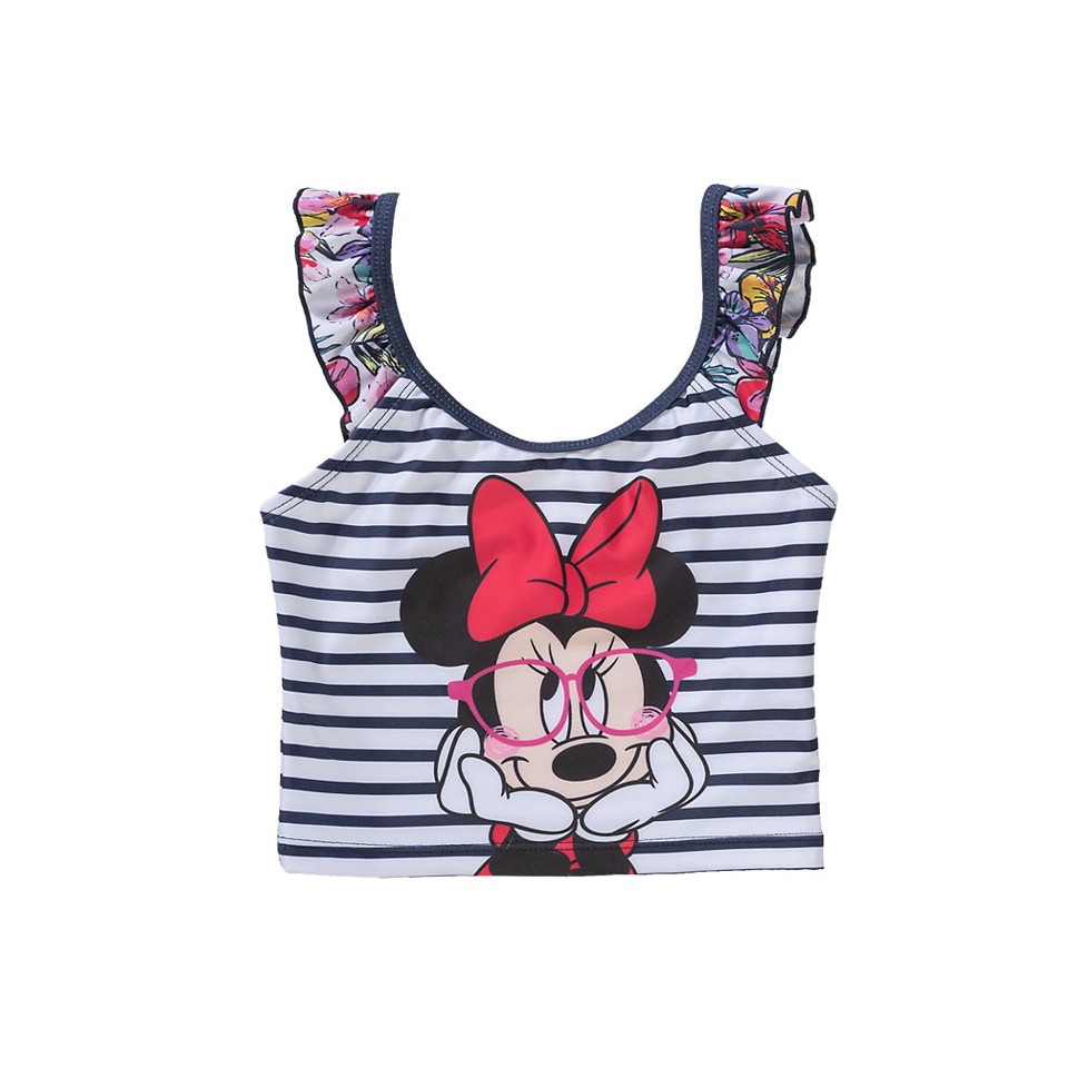 Costum de baie tip maiou fete Minnie Mouse Disney, multicolor, 116-122 cm