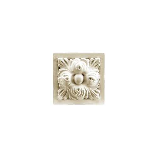 Ornament pentru ancadrament usa D488, alb, 9.4 x 9.5 cm