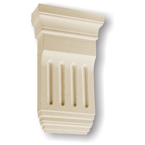 Consola decorativa din poliuretan B015, alba, 26.9 x 15.6 cm