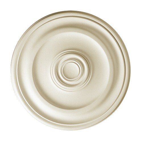 Rozeta de tavan din poliuretan R134, alba, diametru 40 cm