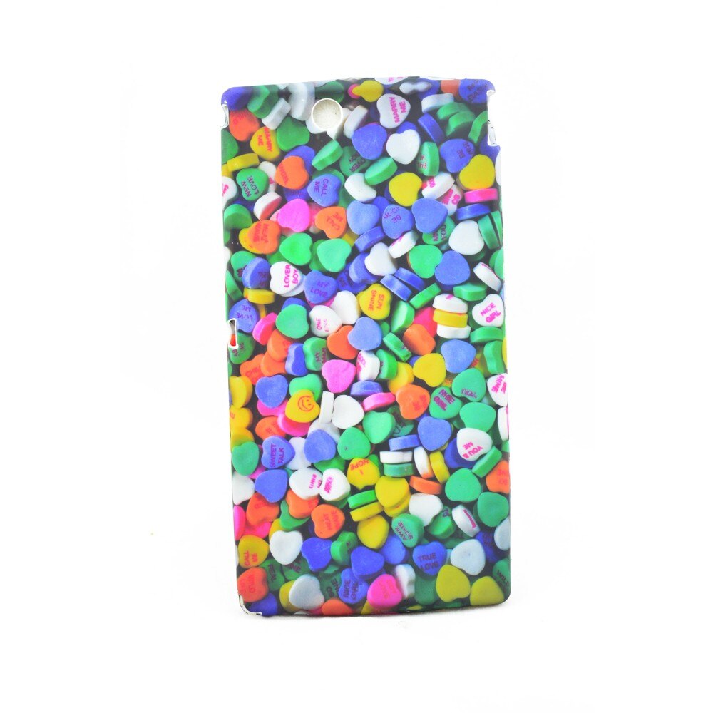 Husa Sony Ericsson Xperia Z ultra XL39H , Bomboane inimioare , silicon