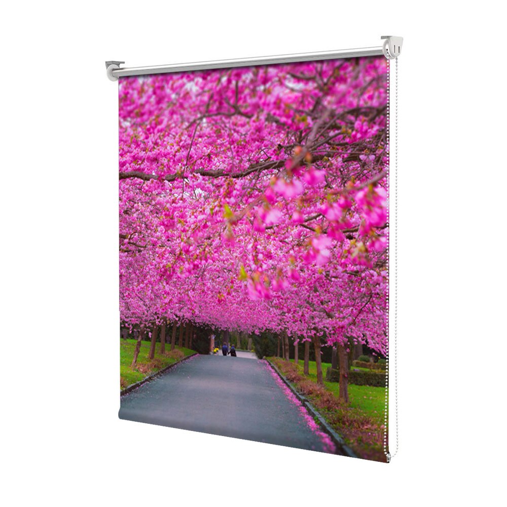 Rolete Art Shade tip Jaluzele cu Rulou si sistem inclus, Ciresi japonezi infloriti, Decoratiuni, Latime 180 cm x Inaltime 190 cm