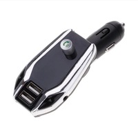 Modulator auto FM, car kit bluetooth, transmitator FM, Transmitator Bluetooth wireless, adaptor FM, modulator muzica Handsfree Mp3 Player, audio USB, design elegant, Argintiu