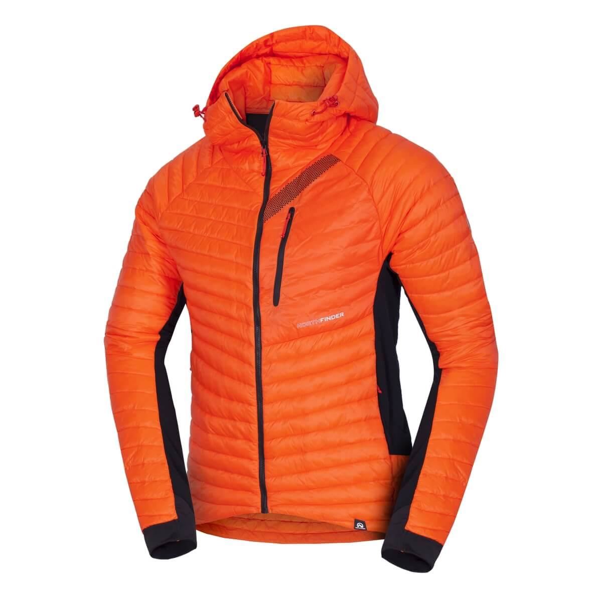 Jacheta barbati thermal Primaloft® NORTHFINDER Budin BU-3808SKP, Rosu/Portocaliu