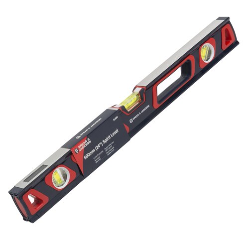 Nivela 600 mm cu corp de aluminiu, 3 bule de nivel, Spear & Jackson